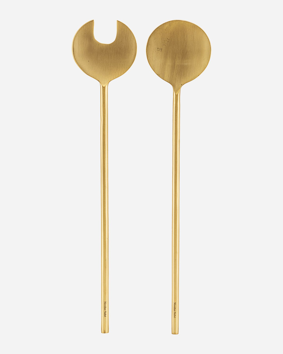 Salad servers, Brass, Set of 2 pcs