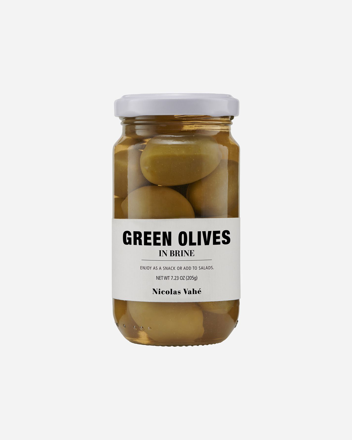 Olives, Green in brine, 205 g.