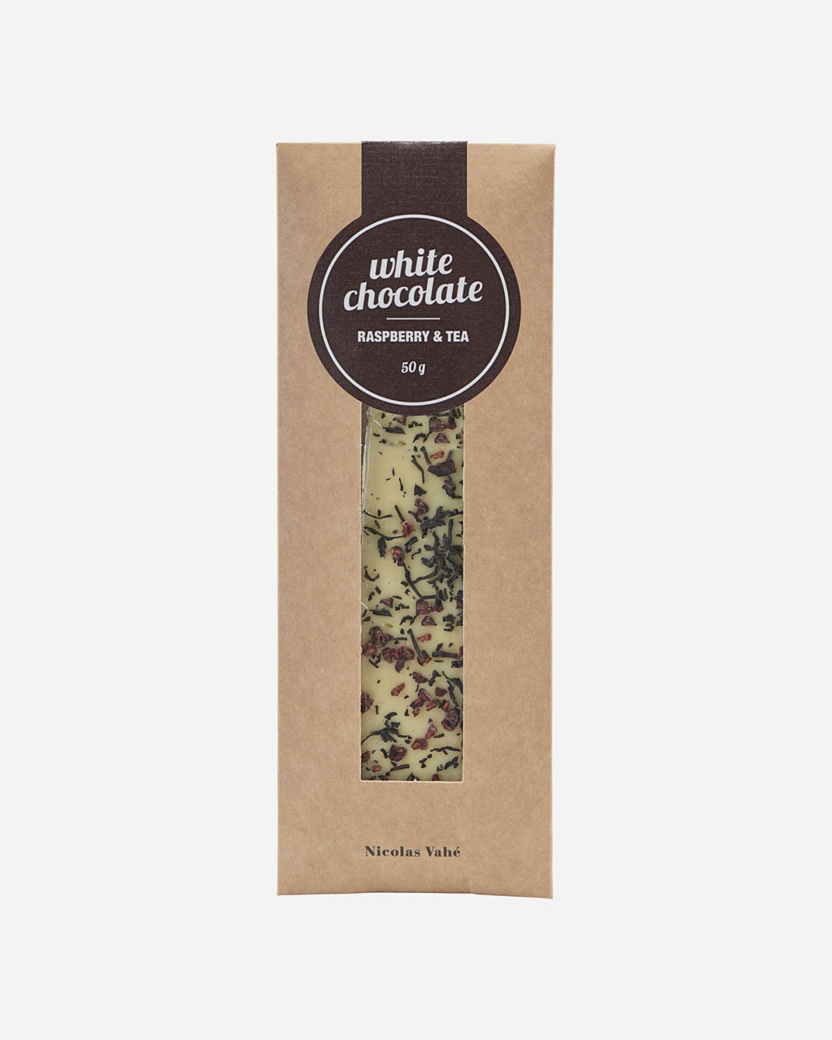 White Chocolate - Raspberry & Tea, 50 g.