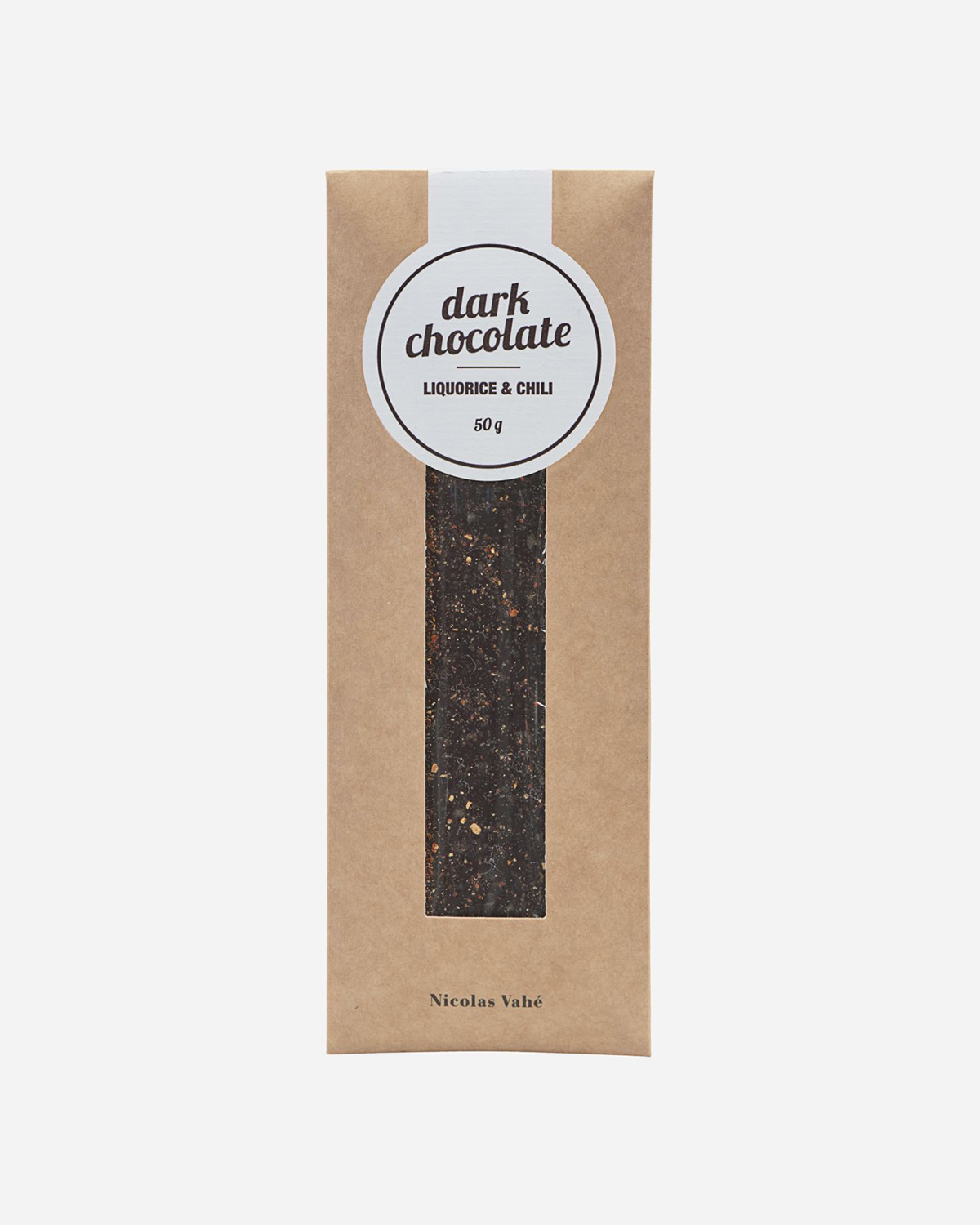 Dark Chocolate - Licorice & Chili, 50 g.