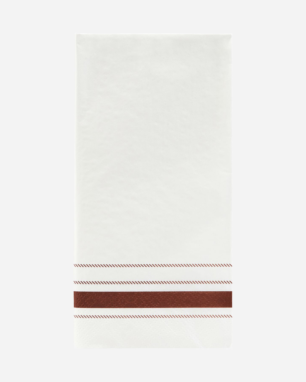 Napkins, Stripe, Brown, Pack of 12 pcs