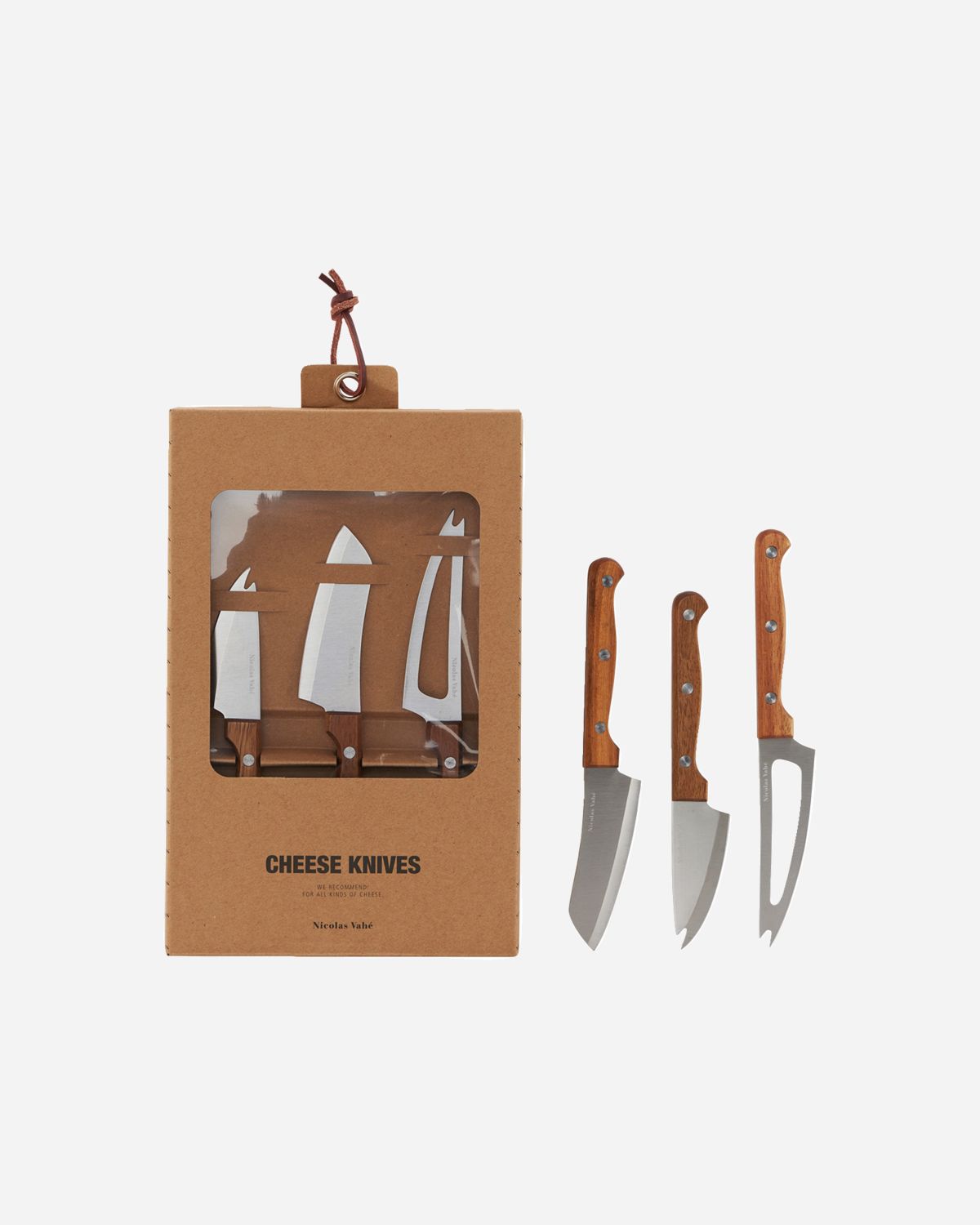 Cheese Knives, Set of 3 pcs, Stainless steel