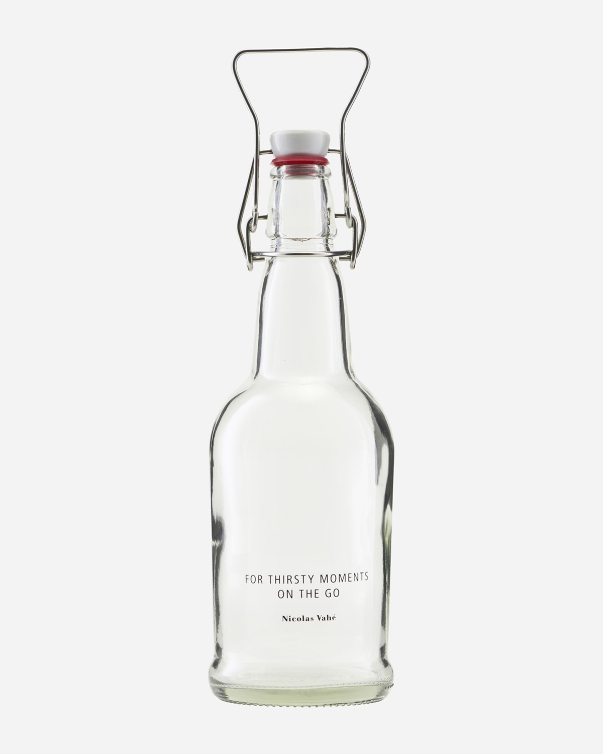 Bottle with patent plug, Clear, 480 ml