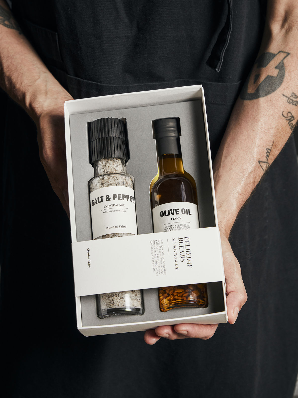 Gift box, Nicolas Vahé Everyday blends - Seasoning & oil, 310 g., 25 cl.
