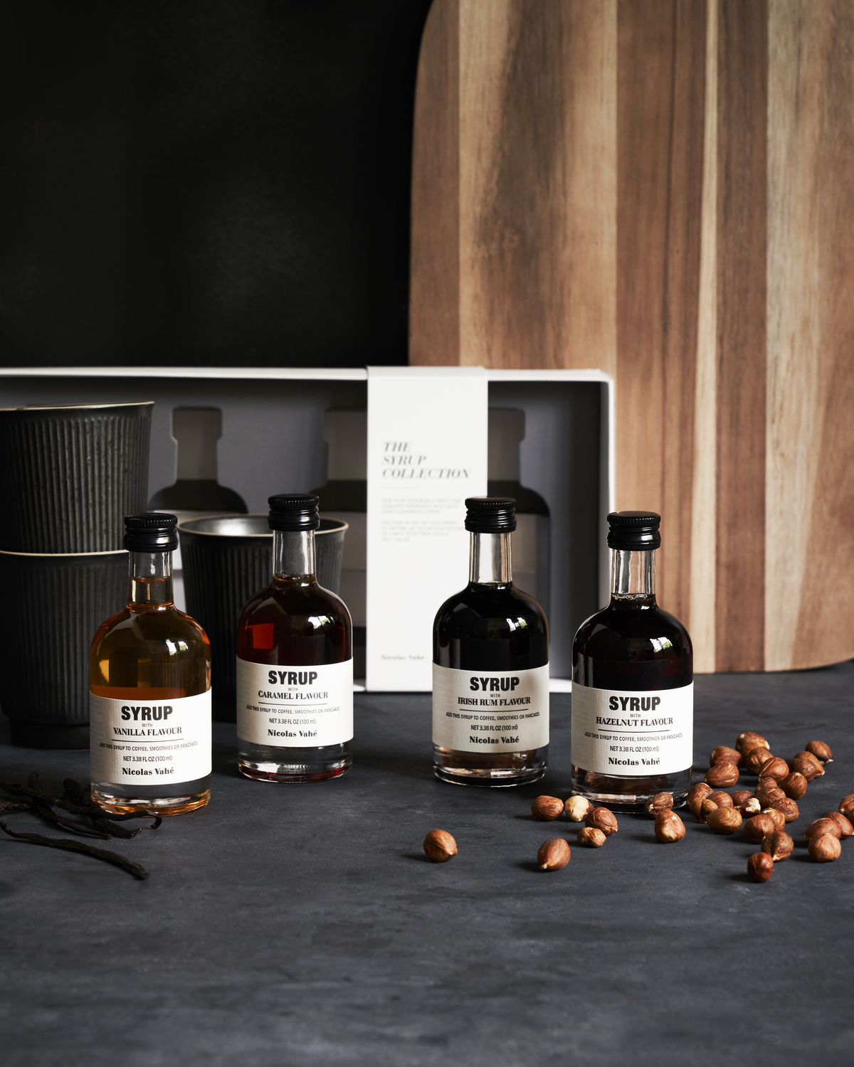 Gift box, Nicolas Vahé The syrup collection 4 x 10 cl Gift box, Nicolas Vahé The syrup collection 4 x 10 cl.