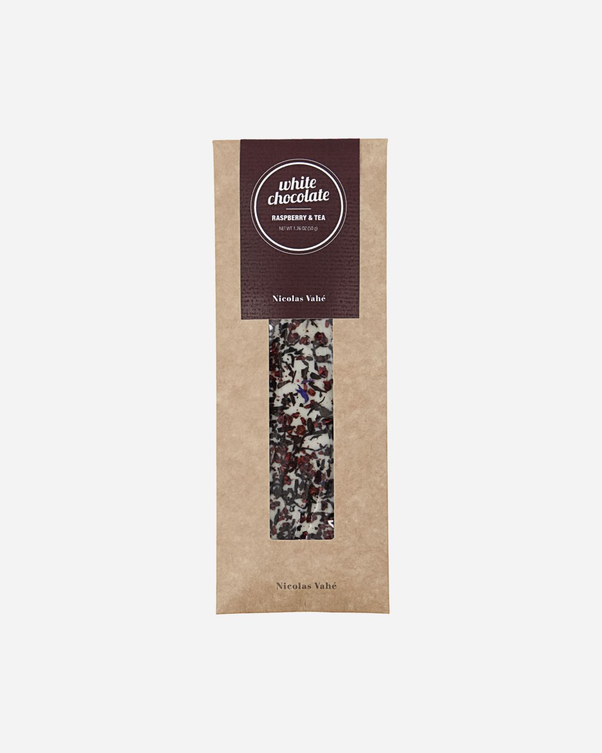 White Chocolate, Raspberry & Tea, 50 g.