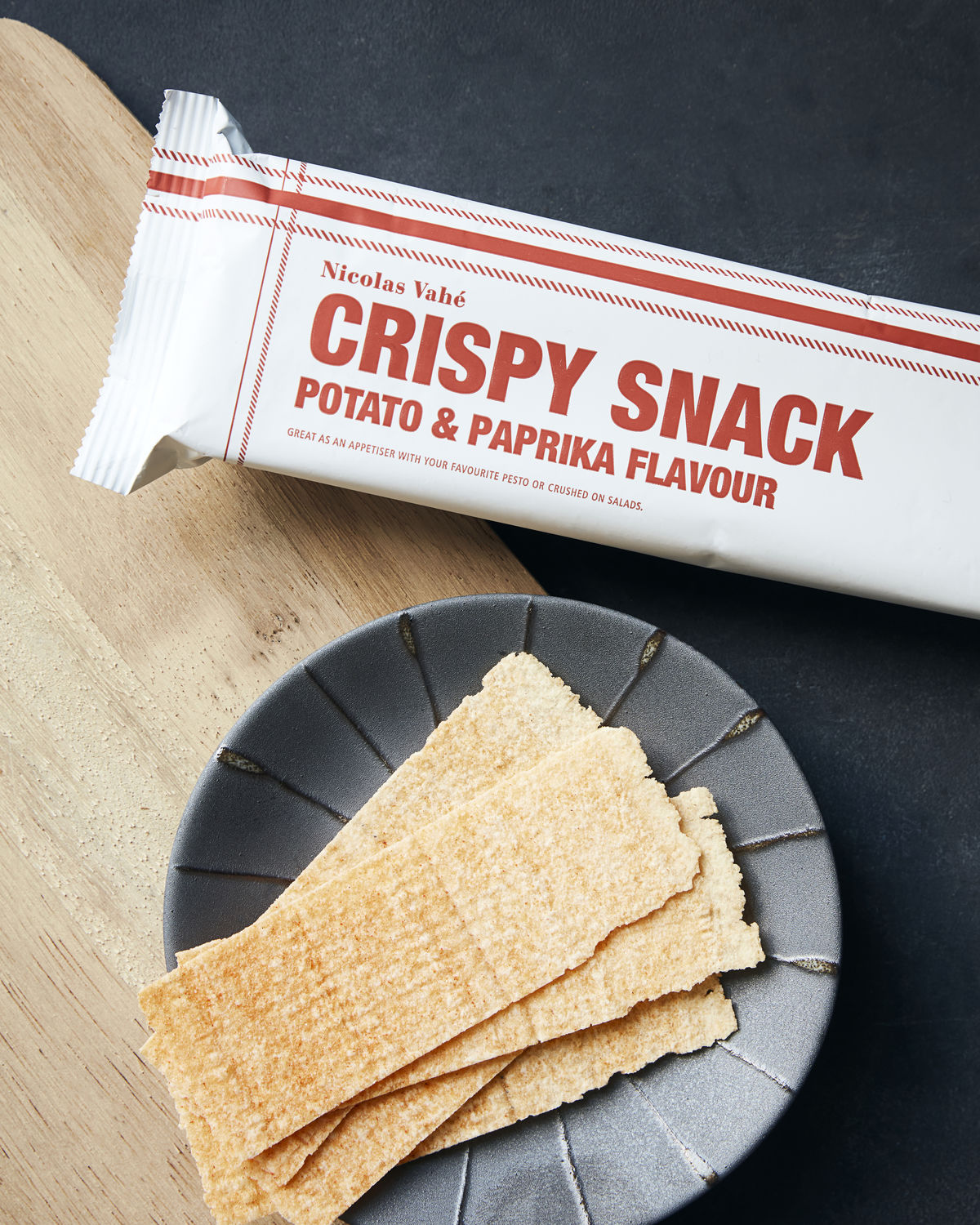 Crispy snack, Potato & Paprika, 75 g Crispy snack, Potato & Paprika, 75 g.
