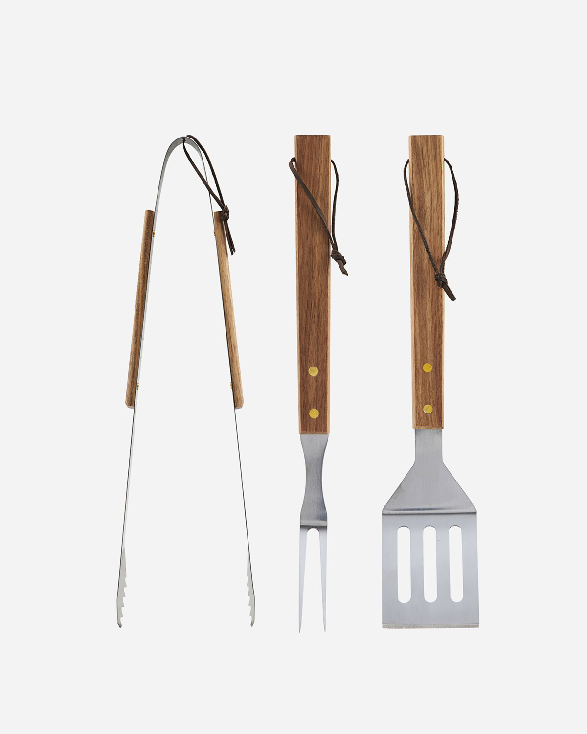 BBQ tools, Acacia, Set of 3 pcs