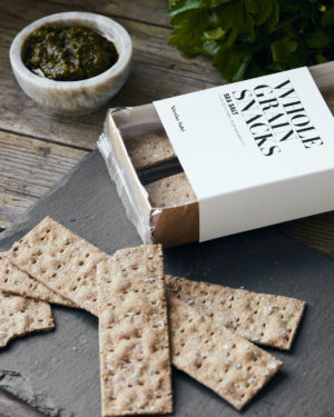 Wholegrain Crackers, Sea Salt, 100 g Wholegrain Crackers, Sea Salt, 100 g.