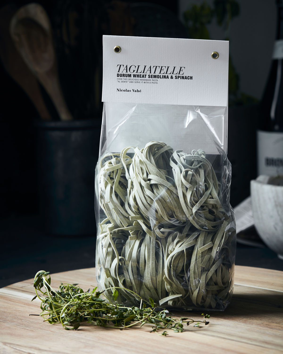 Tagliatelle, Durum Wheat Semolina & Spinach, 250 g.