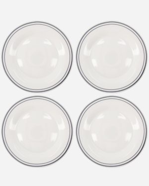 Dinner plate, Bistro, Grey, Set of 4 pcs